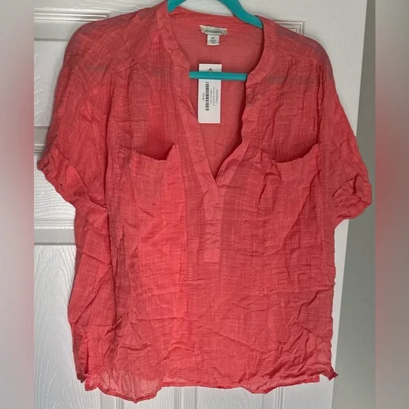 ‼️RARE‼️🎸SUNDANCE🎸🔥NWT🔥MODERN SHORES TOP in Coral— XS